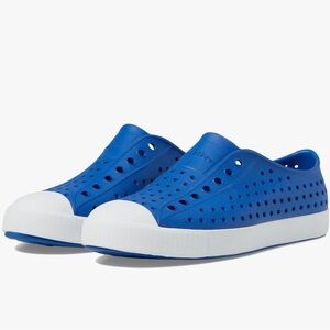 Native Jefferson Victoria Blue/Shell White Kids Shoes